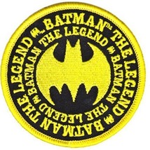 DC Comics Batman The Legend Yellow Bat Logo Embroidered Patch NEW UNUSED - £6.14 GBP