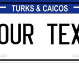 Turks and Caicos Blue License Plate Personalized Custom Car Bike Motorcycle - $10.99+