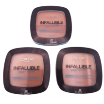 LOT OF 3 LOREAL Infallible PRO GLOW Lasting Glow Powder 28 COCOA - $13.85