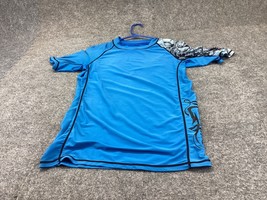 Maui And Sons Shirt Mens Small  Blue UPF 50+ Sun Ultra Protection Surf Swim - £9.30 GBP