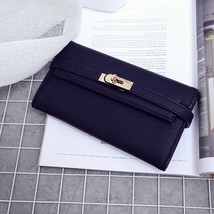 Women Female Fashion Long PU Leather Clutch Wallet Zipper Coin Purse Credit Bank - £22.49 GBP