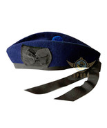 SCOTTISH Navy Blue GLENGARRY Kilt CAP 100% Wool Kilt Hat Glengarry Caps - $49.00