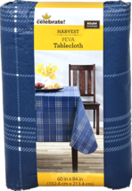 Celebrate Harvest PEVA Tablecloth (Navy Plaid) - $15.95+