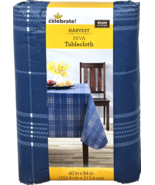 Celebrate Harvest PEVA Tablecloth (Navy Plaid) - $296.23 MXN+