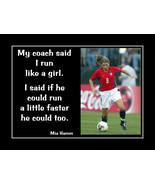 Inspirational USWNT Soccer Mia Hamm Quote Poster Print LIKE A GIRL Uniqu... - £15.72 GBP+