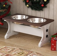 Piskyet Elevated Dog Bowls. For Large Dogs. 6.6 Cups. 12&quot;H. 55oz Bowl. 1... - £29.74 GBP