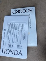 1998 Honda Accord Owner's Manual Car Driving Informational Guide Book 8D - $14.84