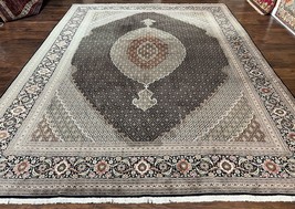 Wonderful Oriental Rug 10x13 Wool Handmade Vintage Carpet Herati Mahi Black - £13,802.57 GBP