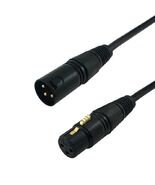 15 ft. - XLR 3-pin Male to XLR 3-pin Female Cable - Black - $17.34