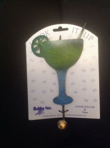 Margarita Glass Dress Coat Clothes Hook Bathroom Towel Hanger Holder - $7.91
