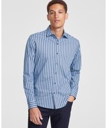 Michael Kors Men's Slim-Fit Stretch Halo Stripe Button-Down Shirt Chambr... - €27,26 EUR