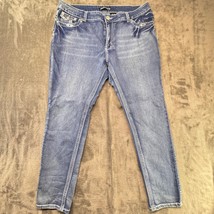 Jack David Embellished Jeans Denim Rhinestone Pockets Women&#39;s Size 16 - $43.99