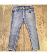 Jack David Embellished Jeans Denim Rhinestone Pockets Women&#39;s Size 16 - $824.68 MXN