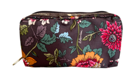 LeSportsac Joy Garden Rectangular Cosmetic Bag, Muted Earthy Grey/Mocha ... - $34.99