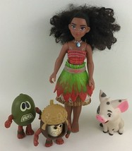 Disney Moana Figures 10" Doll 4pc Lot Pua Kakamora Pirates Coconuts Toys Hasbro - $22.82