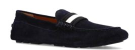 Bally Kansan Men&#39;s Italy Blue Loafer Suede Driver Moccasins  Shoes Size ... - £276.16 GBP