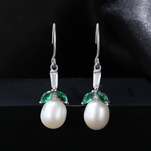 Pearl Earrings Hook Simple Earrings For Women S925 Silver Earrings - £20.47 GBP