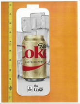 Coke Chameleon Size Coca Cola DIET Caffeine Free 12 oz CAN Soda Flavor Strip - £2.39 GBP
