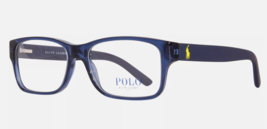 Polo Ralph Lauren PH2117 5470 Eyeglasses Men&#39;s Shiny Trans. Blue Full Rim 54mm - £47.44 GBP
