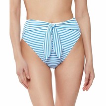 Jessica Simpson High Waist Sunshine Stripe Bottoms Size XL Blue White Tie Belt - £15.78 GBP