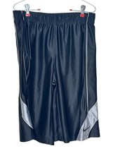 Nike Men&#39;s Shorts Dri-Fit Athletic Dazzle Drawstring Silky Shiny Black/G... - £18.75 GBP