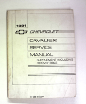 1991 Chevrolet Cavalier Factory Service Repair Manual Including Convertible - $9.87