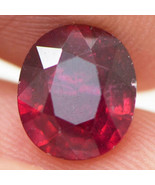 Ruby Gemstone Cushion Cut Loose 1.99 Carat Red Color Treated Real 8.21X7... - £217.27 GBP