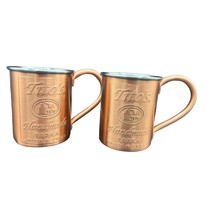 Set of 2 Copper Stainless Steel Tito&#39;s Handmade Vodka Moscow Mule Mug - £15.79 GBP