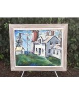 TIBOR JANKAY Original HUGE ABSTRACT MODERN CUBISM IMPRESSIONIST 1960s Oi... - $1,900.80