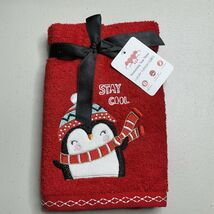 Kitchen Hand Towels Christmas PENGUINS Dish Towels Bar Towels 18” X 25” New - $9.45