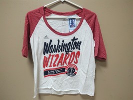 New Washington Wizards NBA Adidas Tip-Off Tee Shirt Size Small Women White B379W - £7.47 GBP