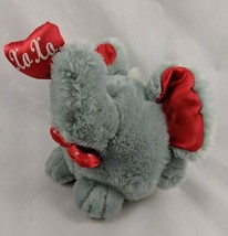 Gray Elephant Plush 6 Inch XOXO Red Satin Ears Heart Tb Trading Stuffed ... - $8.95