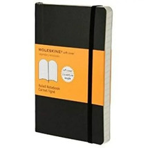 Moleskine Classic Ruled Notebook Pocket Size Black, Soft Cover (3.5 x 5.5) - £17.36 GBP