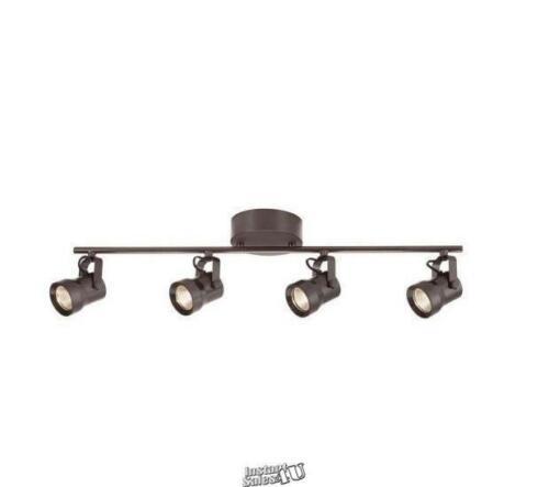 Mountainbrook 2 ft. 4-Light Bronze Integrated LED Fixed Track Lighting Kit with - £67.24 GBP