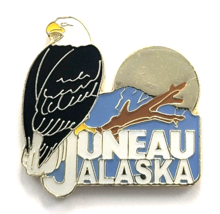 Juneau Alaska Bald Eagle Pin Souvenir Scenic Wildlife Bird Travel Collec... - $9.99