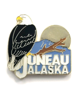 Juneau Alaska Bald Eagle Pin Souvenir Scenic Wildlife Bird Travel Collec... - $9.99