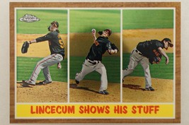 2011 Topps Heritage Chrome C111 475/1962 Baseball Card Tim Lincecum Giants - $1.97