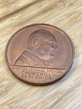 Vintage 1965 Winston Churchil Coin The Voice of Freedom KG JD - $14.85