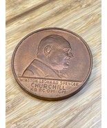 Vintage 1965 Winston Churchil Coin The Voice of Freedom KG JD - $280.60 MXN