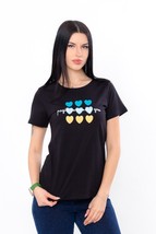 Women&#39;s Patriotic T-Shirt – Stylish Ukraine Design, Cotton Comfort, Summ... - $341.27 MXN+