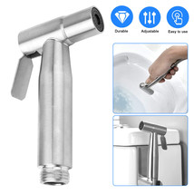 Stainless Steel Handheld Toilet Bidet Sprayer Bath Shower Water Pressure Control - £14.38 GBP