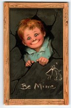 Frances Brundage Be Mine Bright Eyed Boy Valentine No 101 Postcard Tuck 1909 - $13.50