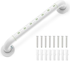 Shower Grab Bars with Plastic-Plated Finish Slip-Resistant Grip, Luminous  (16&quot;) - £10.04 GBP