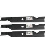 3 Mower Blades 54&quot; Deck Craftsman YT 4500 Husqvarna RZ5424 Poulan Riding... - $1,378.87 MXN