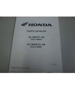 2001 2002 2003 2004 HONDA GOLDWING GOLD WING GL1800/A Parts Catalog Manual - $2,567.25 MXN
