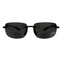 Bifokale Lese Sonnenbrille Herren Leicht Rahmenlose Rechteckig Lesegerät - £8.59 GBP+