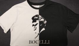 Andrea Bocelli 30th Anniversary Black &amp; White BOCELLI T-Shirt ⭐️NEW⭐️ - $16.89+