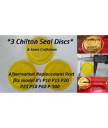 &quot;3 NEW CHILTON SEAL DISCS&quot; Sears Craftsman Gas Cans P10 P15 P20 P25 P50 ... - £11.76 GBP