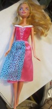 Mattel Barbie Doll 2013 Action Figure 10 1/2&quot; Pink Blue Red - £7.60 GBP