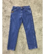 Wrangler Riggs Workwear Mens Blue Denim Jeans Size 38X34 3W050A1 - £27.20 GBP